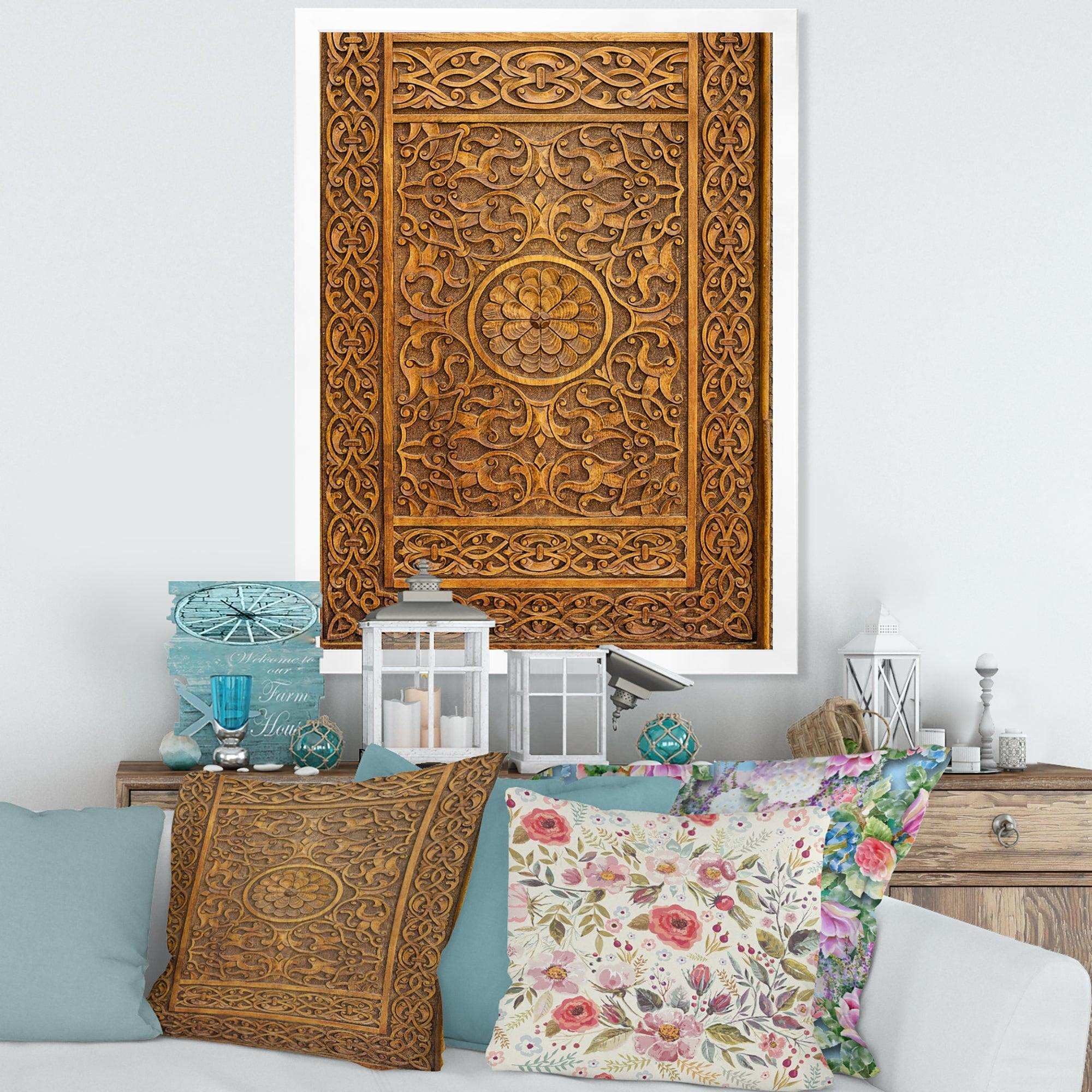 Old Carved Wooden Door