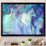 Marbled Colours in Shades of Turquoise and Purple