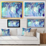 Marbled Colours in Shades of Turquoise and Purple