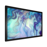 Marbled Colours in Shades of Turquoise and Purple