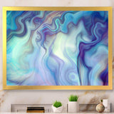 Marbled Colours in Shades of Turquoise and Purple