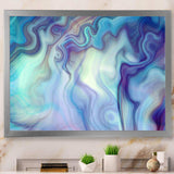 Marbled Colours in Shades of Turquoise and Purple