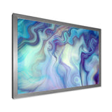 Marbled Colours in Shades of Turquoise and Purple