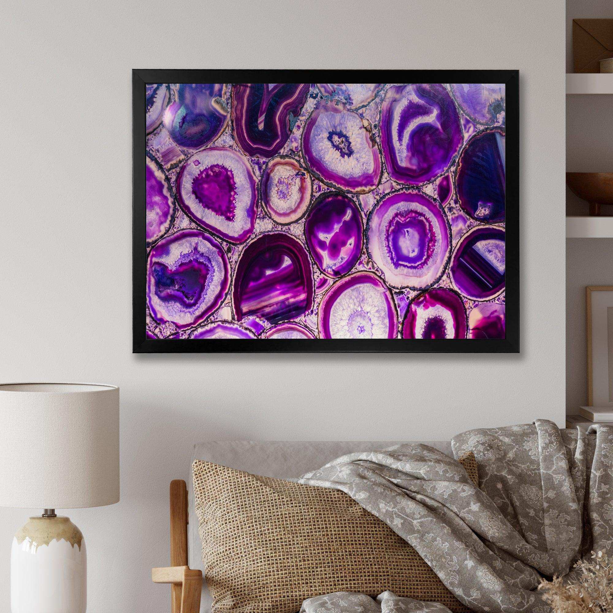 Violet Agate geode
