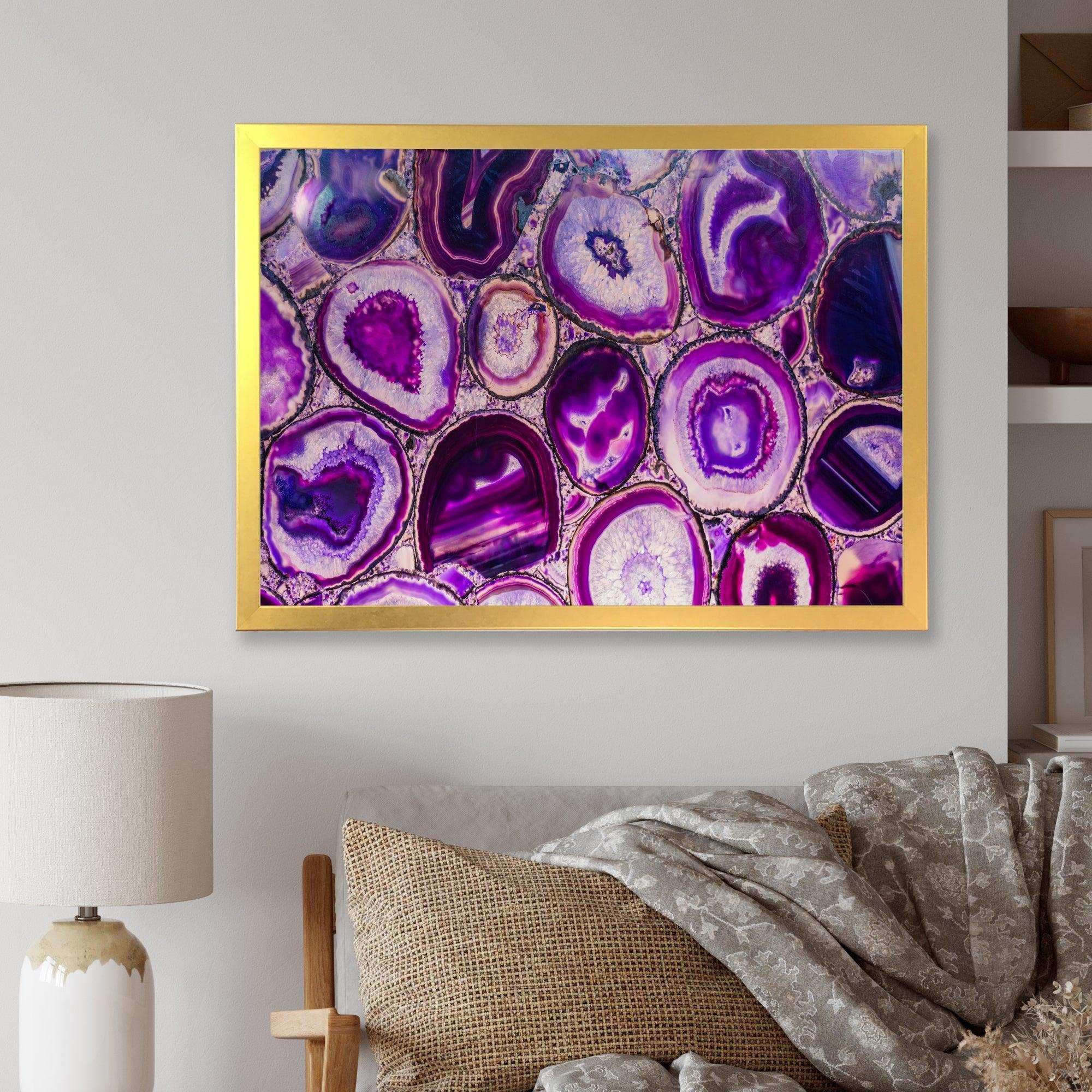 Violet Agate geode