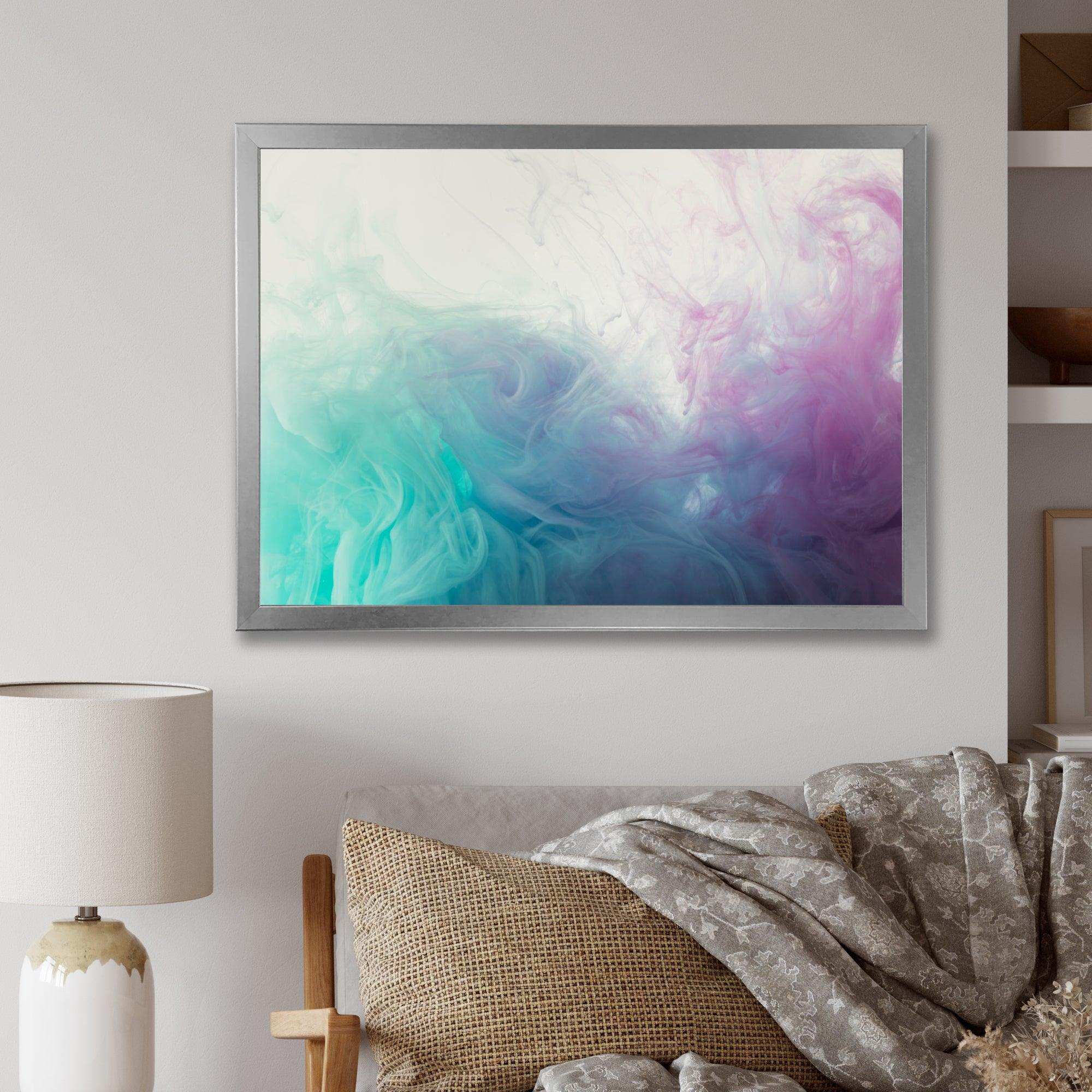 Cyan, Blue and Pink water in Ink Composition