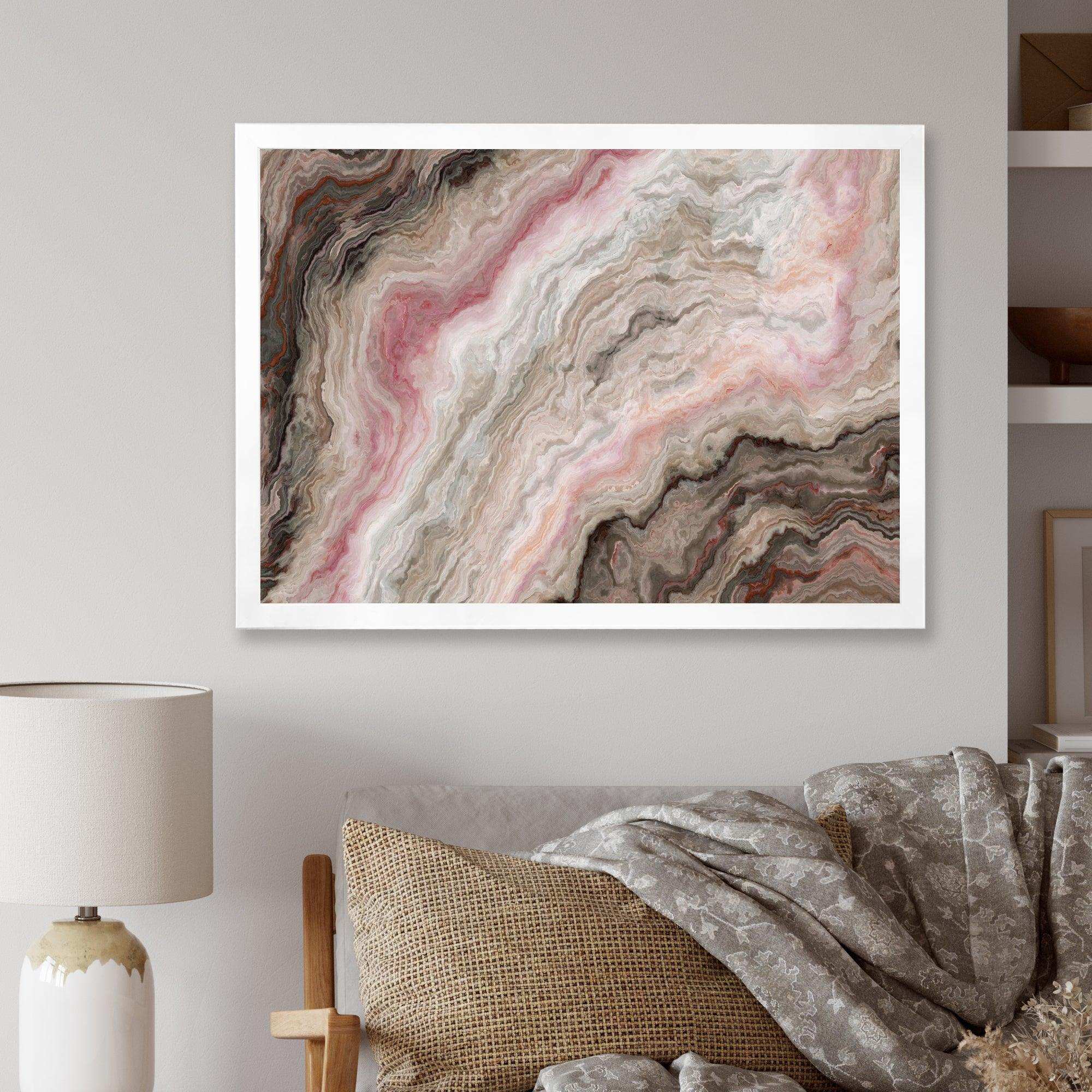 Grey Onyx with Rose Inclusions