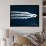 Aerial View Of Speed Boat In Mediterranean Sea