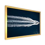 Aerial View Of Speed Boat In Mediterranean Sea