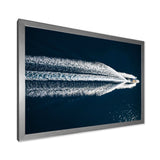 Aerial View Of Speed Boat In Mediterranean Sea