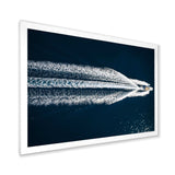 Aerial View Of Speed Boat In Mediterranean Sea