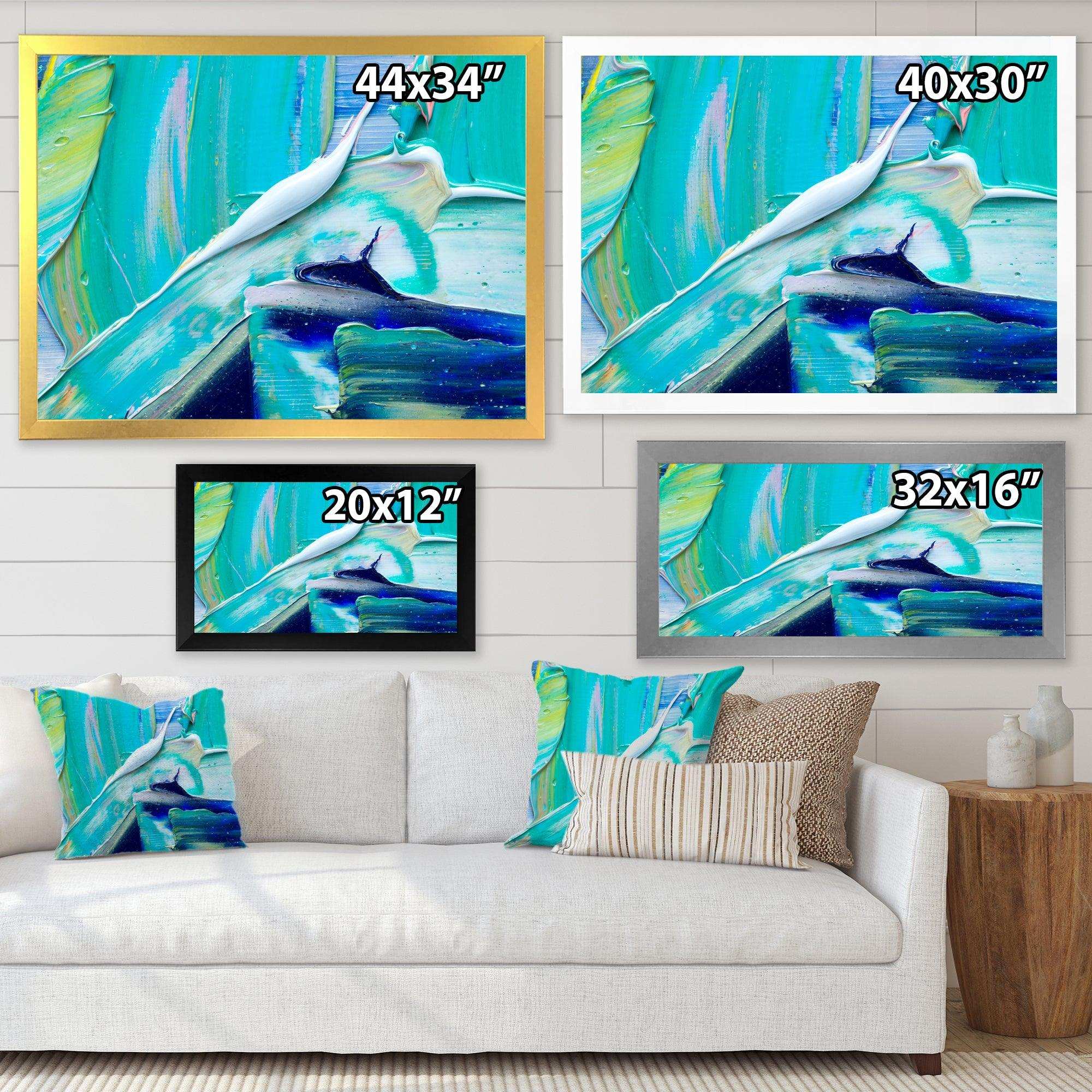 Oil On Canvas Textured Composition IX