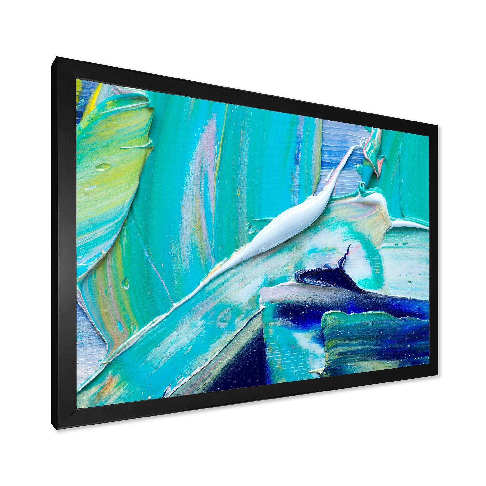 Oil On Canvas Textured Composition IX