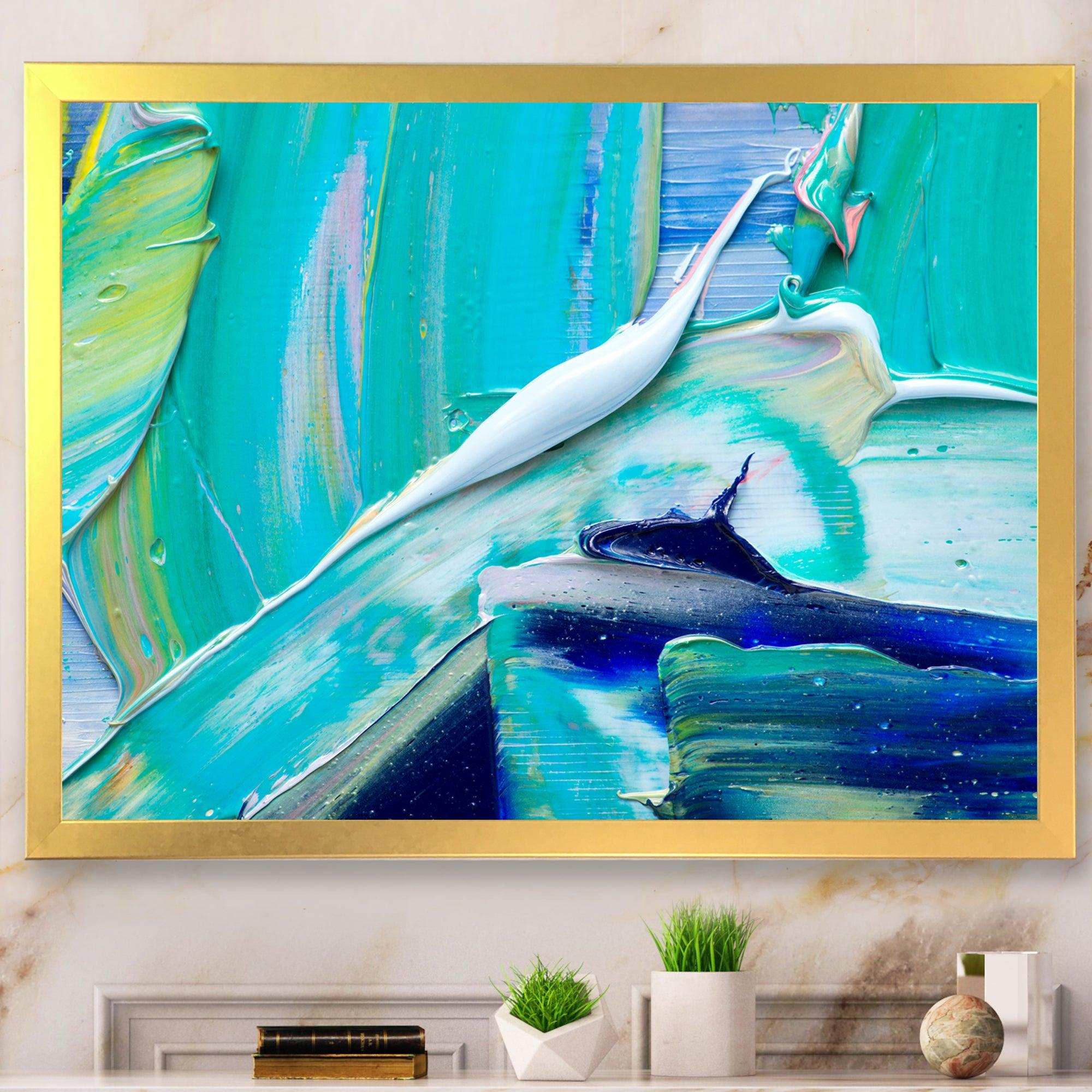 Oil On Canvas Textured Composition IX