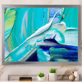 Oil On Canvas Textured Composition IX