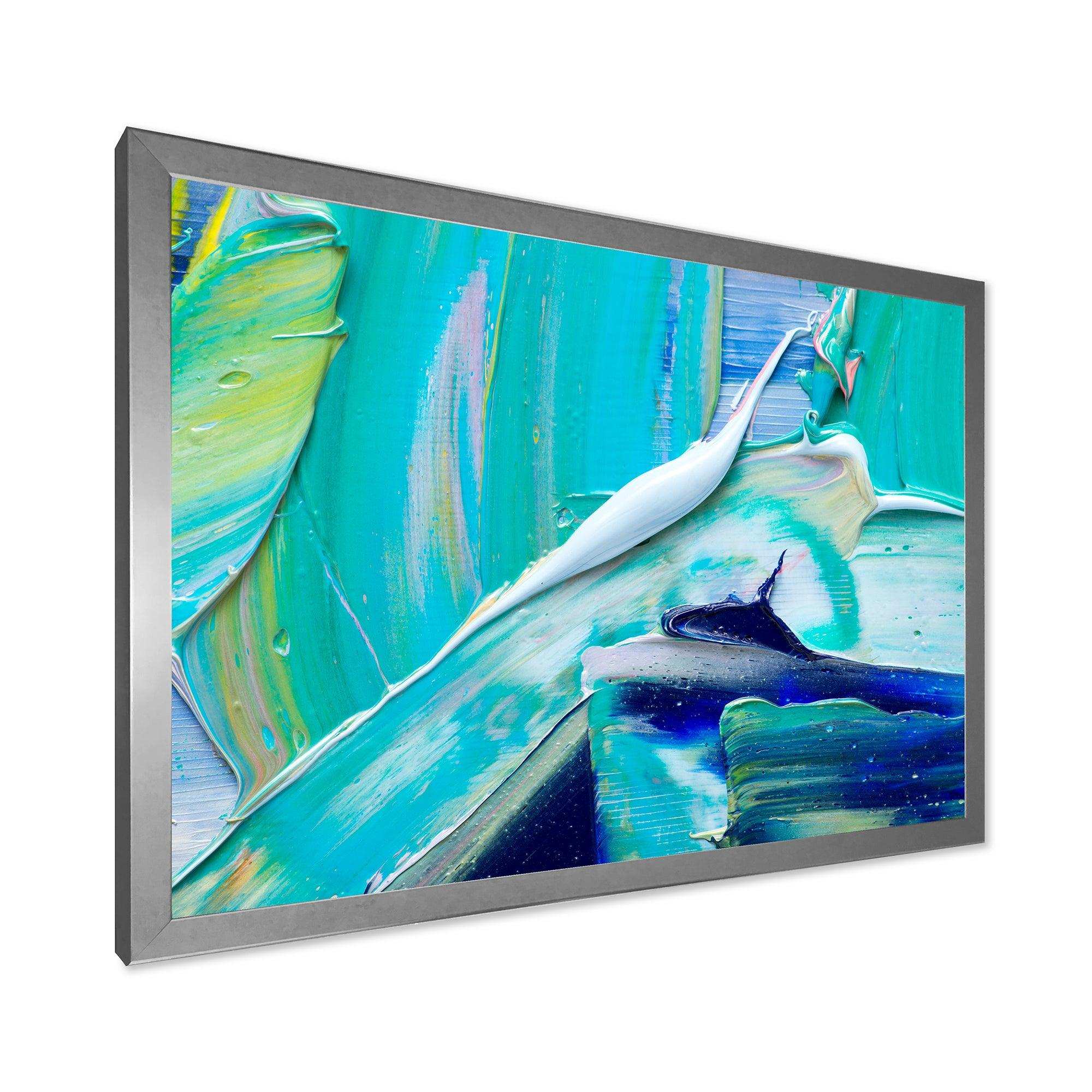 Oil On Canvas Textured Composition IX