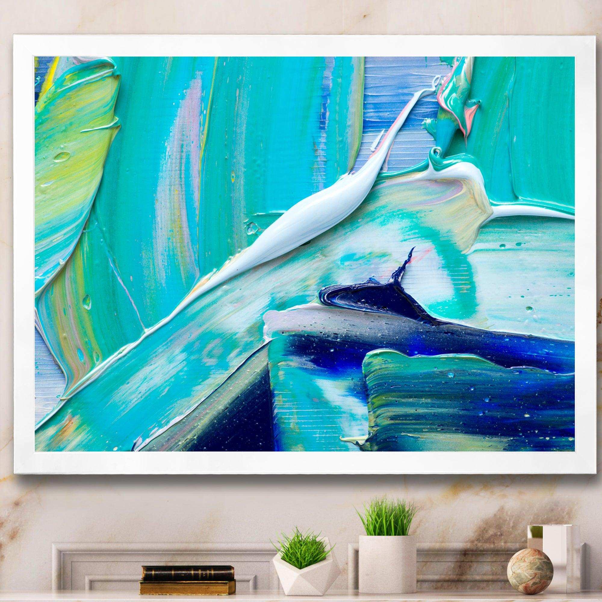 Oil On Canvas Textured Composition IX