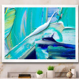 Oil On Canvas Textured Composition IX