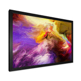 Oil Painted Purple And Yellow Clouds