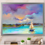 Impressionist Seascape With Little Ships III