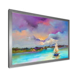 Impressionist Seascape With Little Ships III
