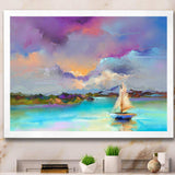 Impressionist Seascape With Little Ships III