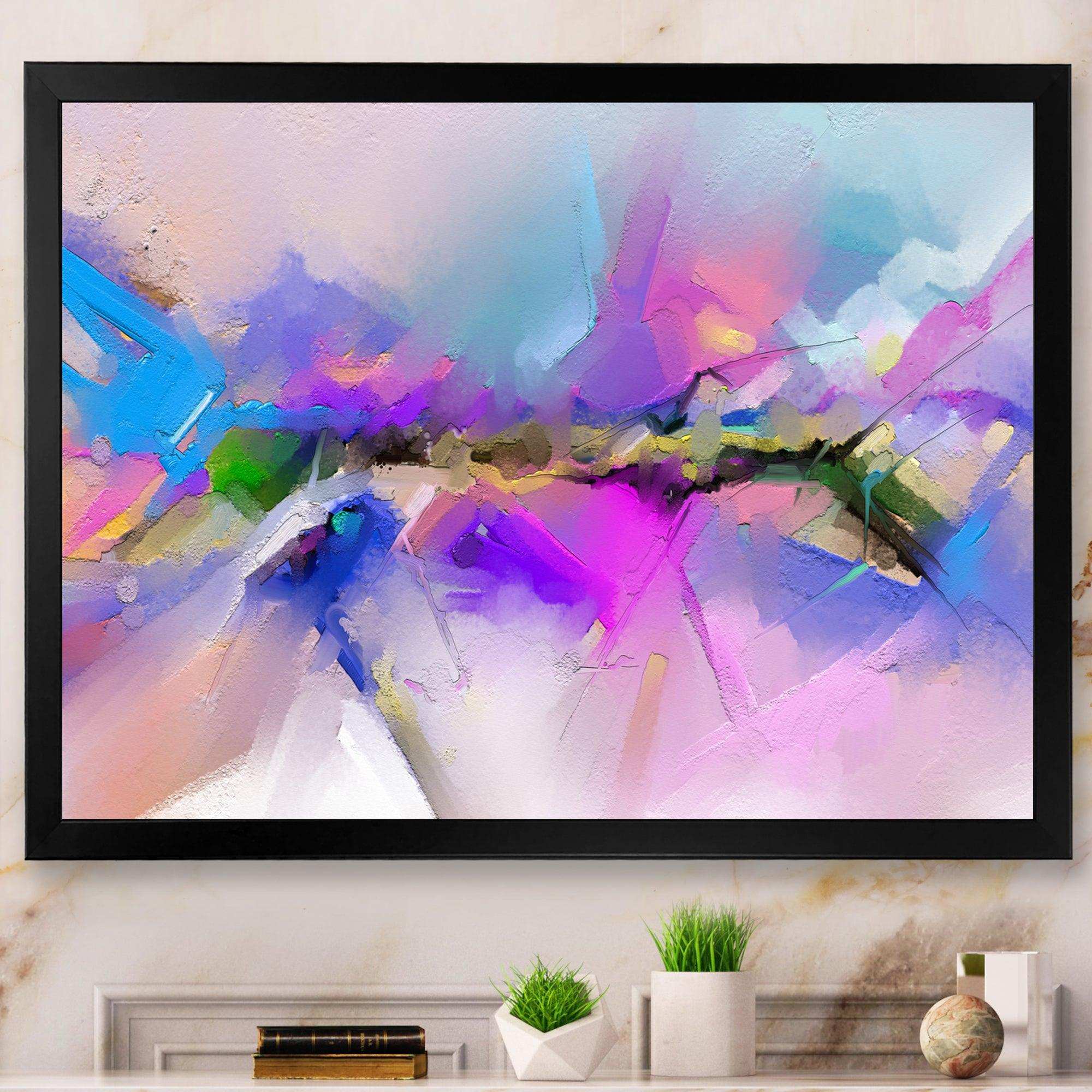Black River On Purple And Blue Landscape