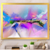 Black River On Purple And Blue Landscape