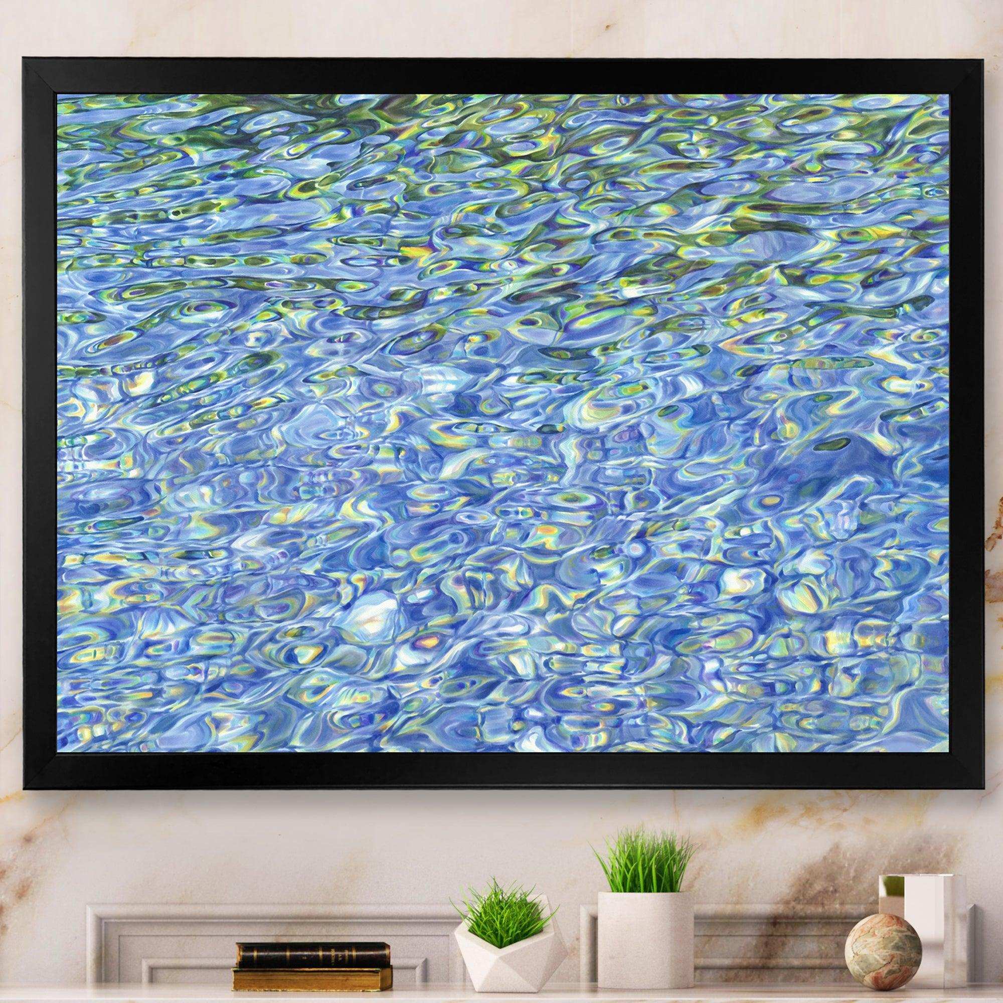 Sunny Water With Transparent Waves Reflecting Gentle Sunshine II