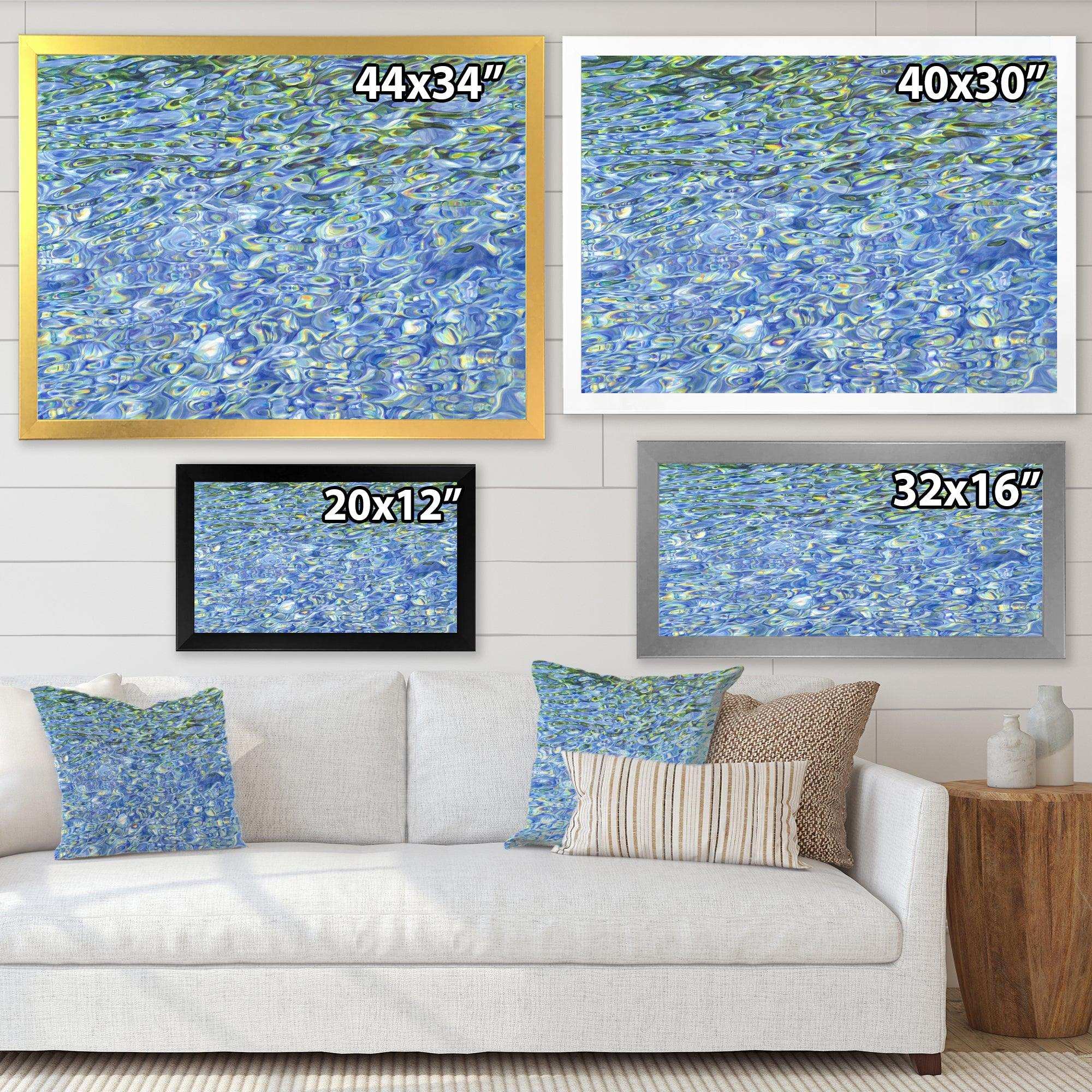 Sunny Water With Transparent Waves Reflecting Gentle Sunshine II