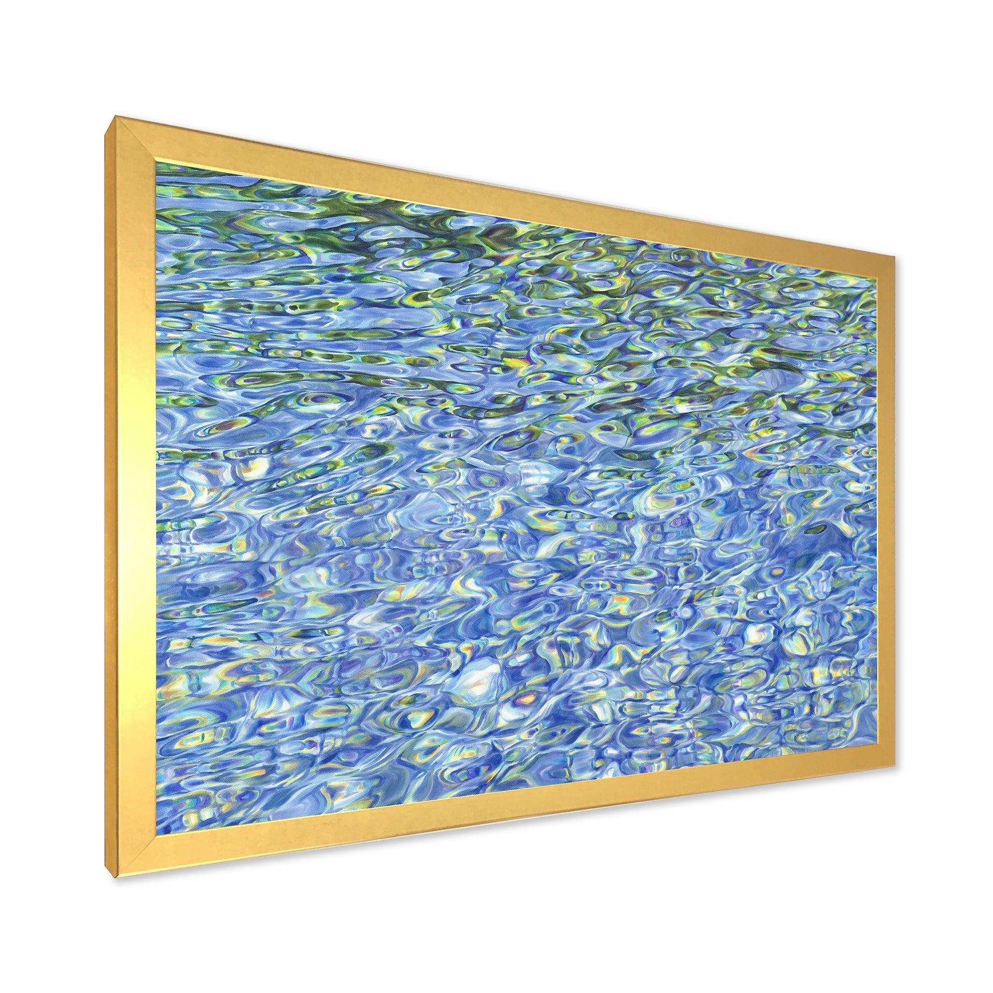 Sunny Water With Transparent Waves Reflecting Gentle Sunshine II