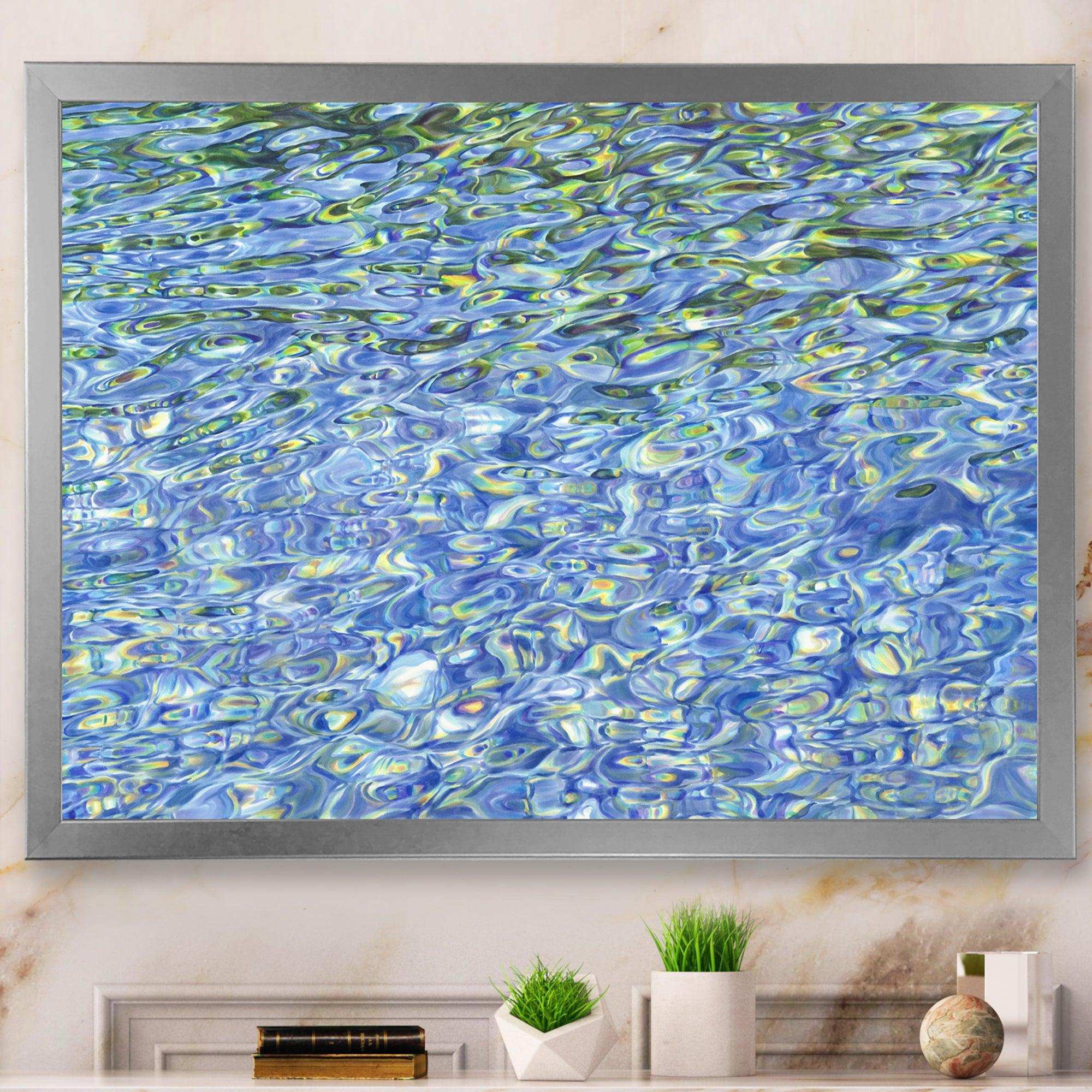 Sunny Water With Transparent Waves Reflecting Gentle Sunshine II