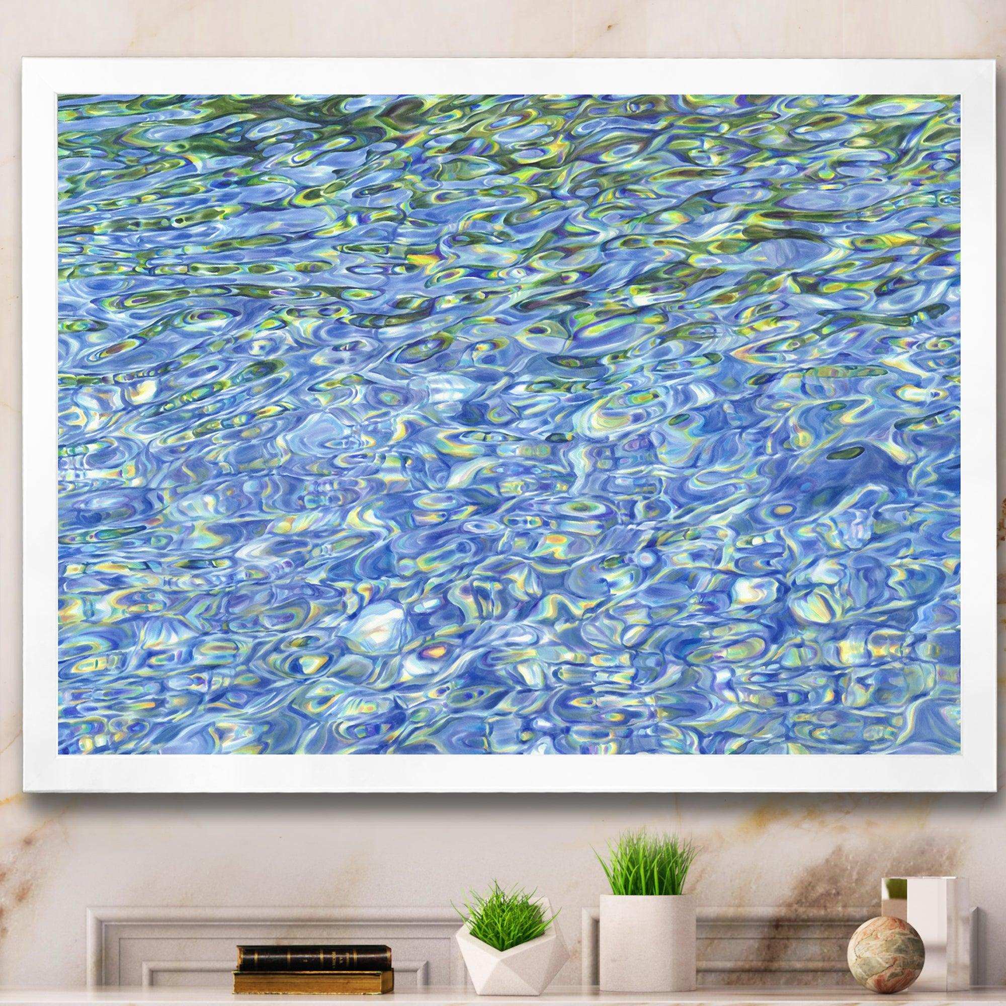 Sunny Water With Transparent Waves Reflecting Gentle Sunshine II