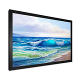 Seascape With Sunlight Catching A Wave