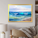 Seascape With Sunlight Catching A Wave