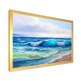 Seascape With Sunlight Catching A Wave