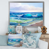 Seascape With Sunlight Catching A Wave