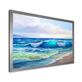 Seascape With Sunlight Catching A Wave