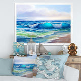 Seascape With Sunlight Catching A Wave