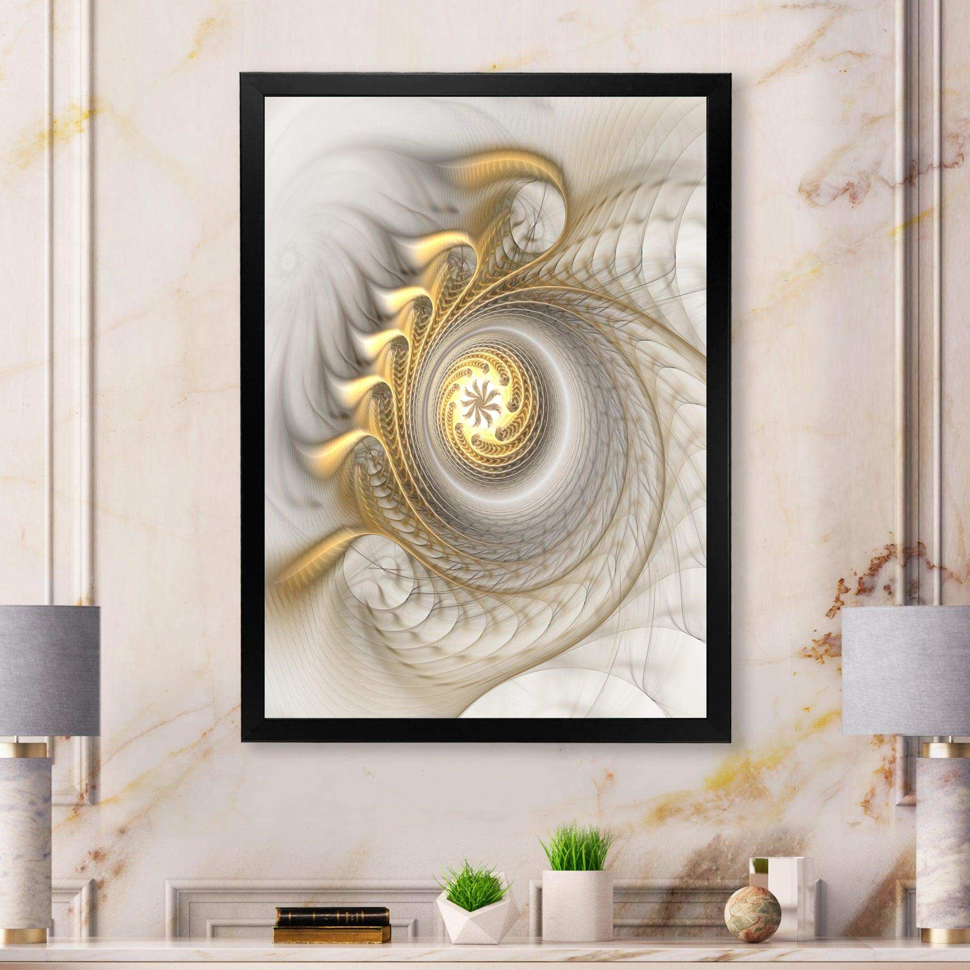 Glowing Fractal With Recursive Curves