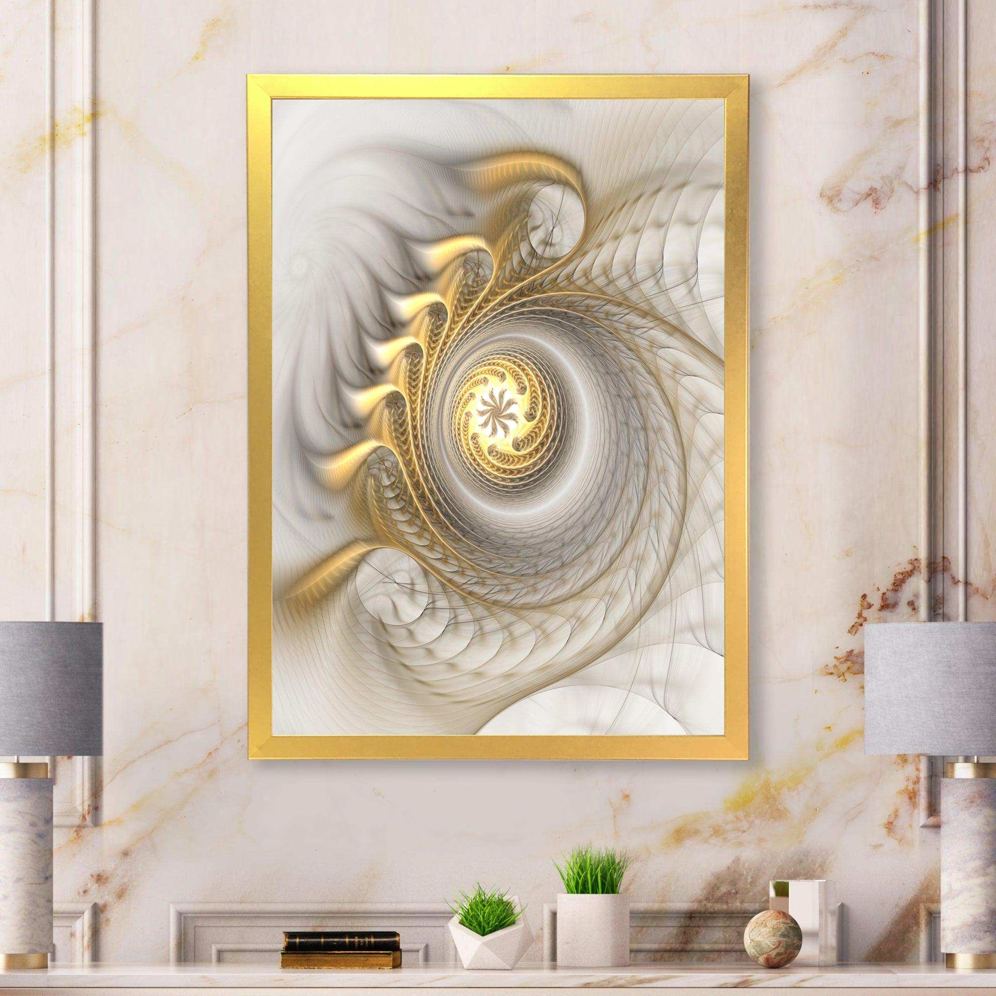 Glowing Fractal With Recursive Curves