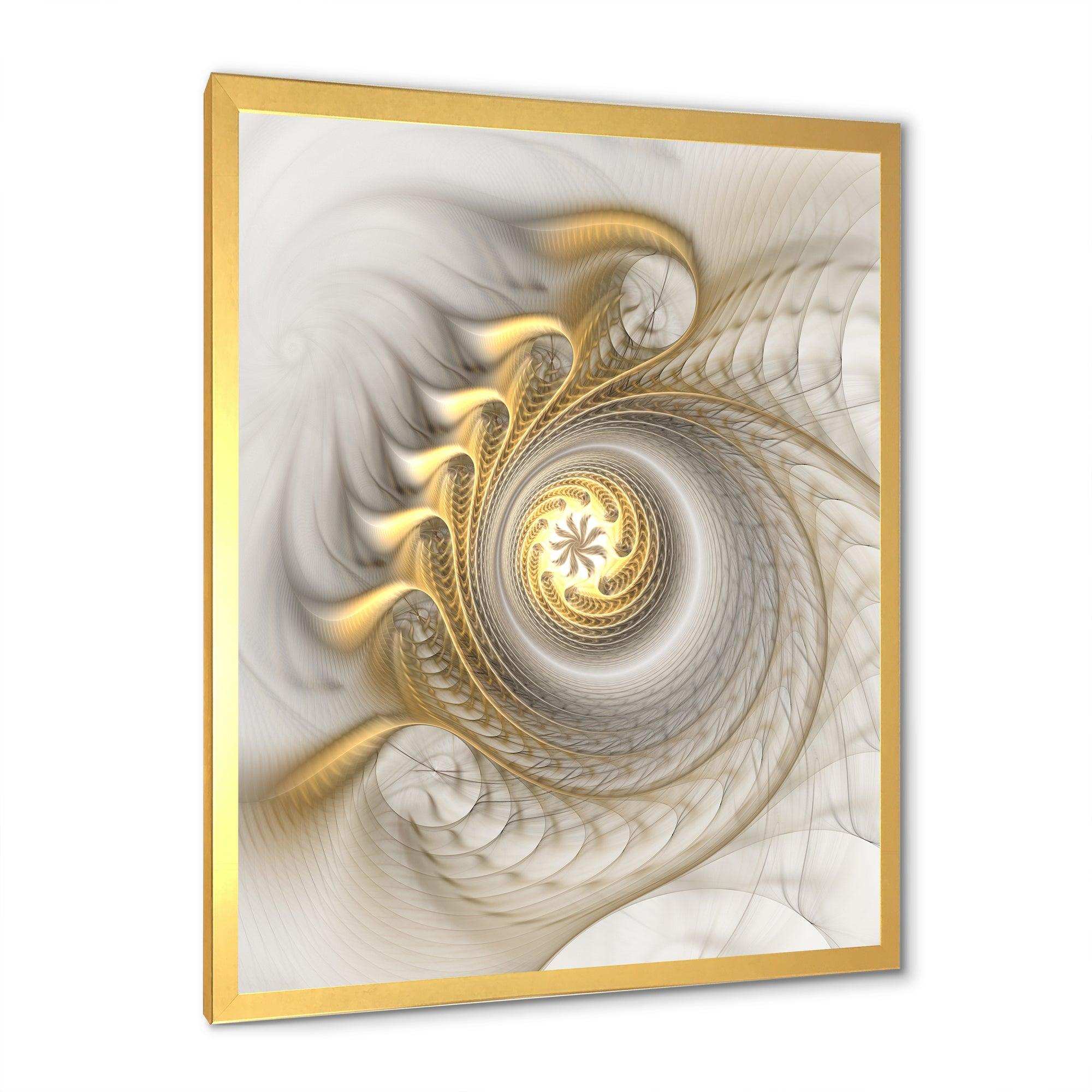 Glowing Fractal With Recursive Curves