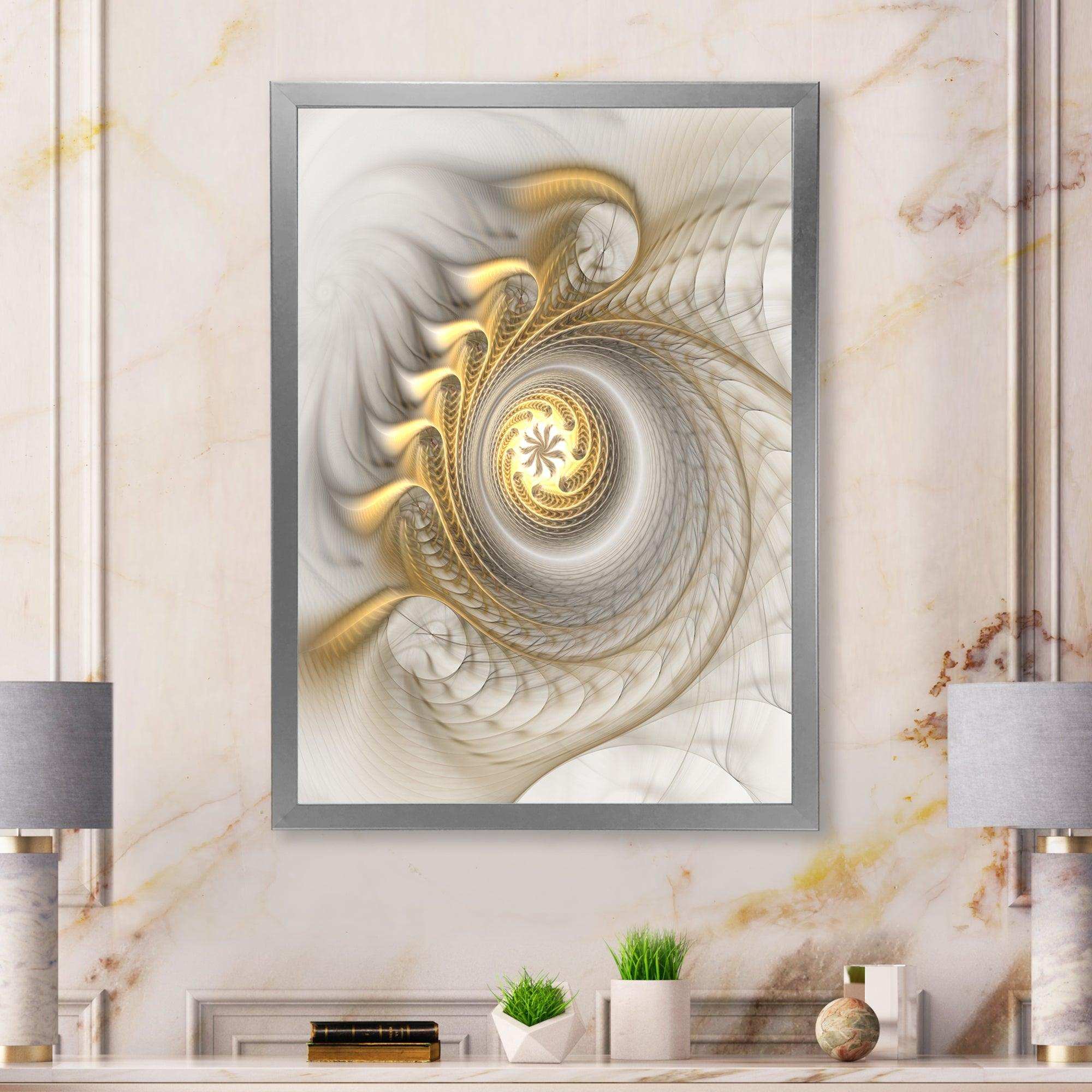 Glowing Fractal With Recursive Curves