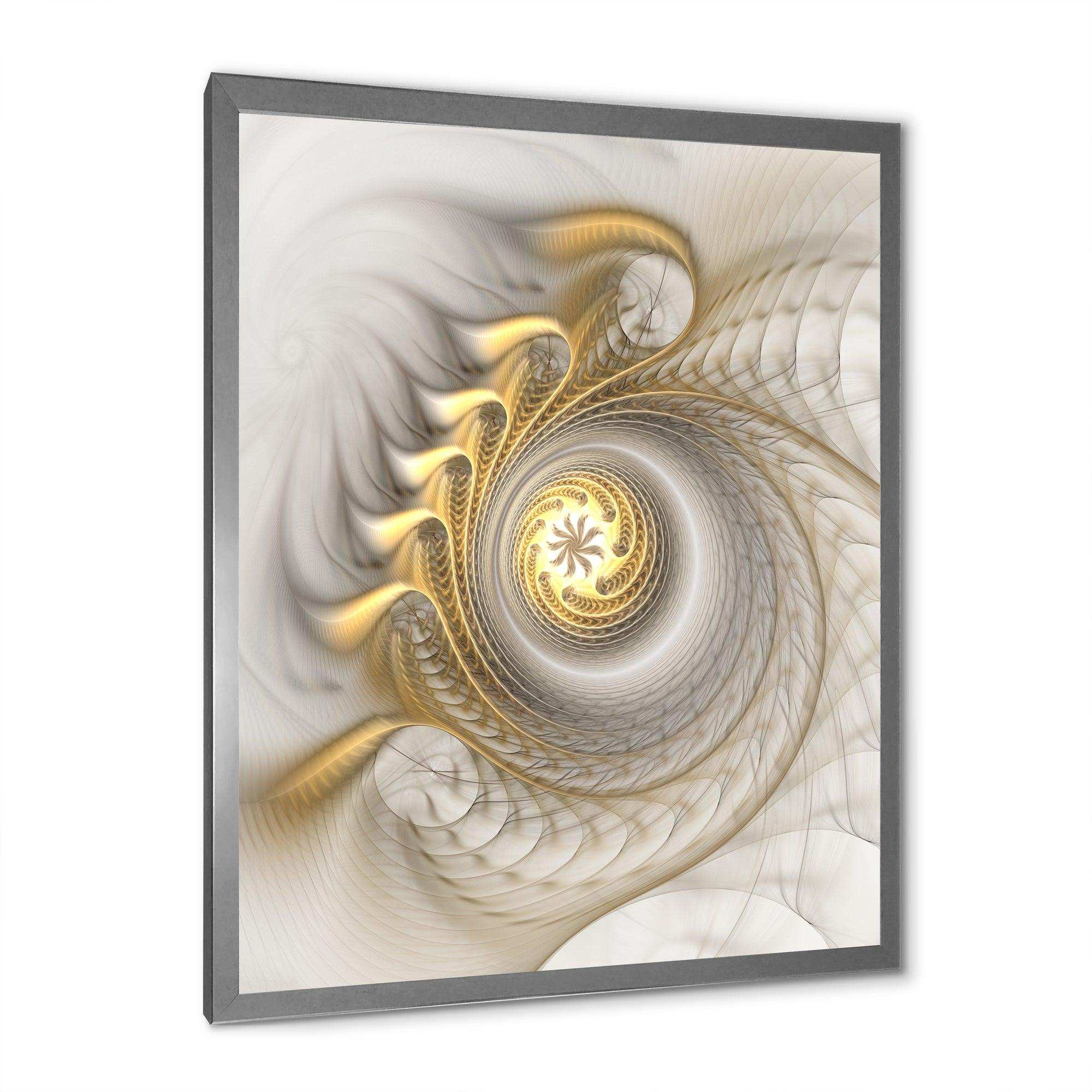 Glowing Fractal With Recursive Curves