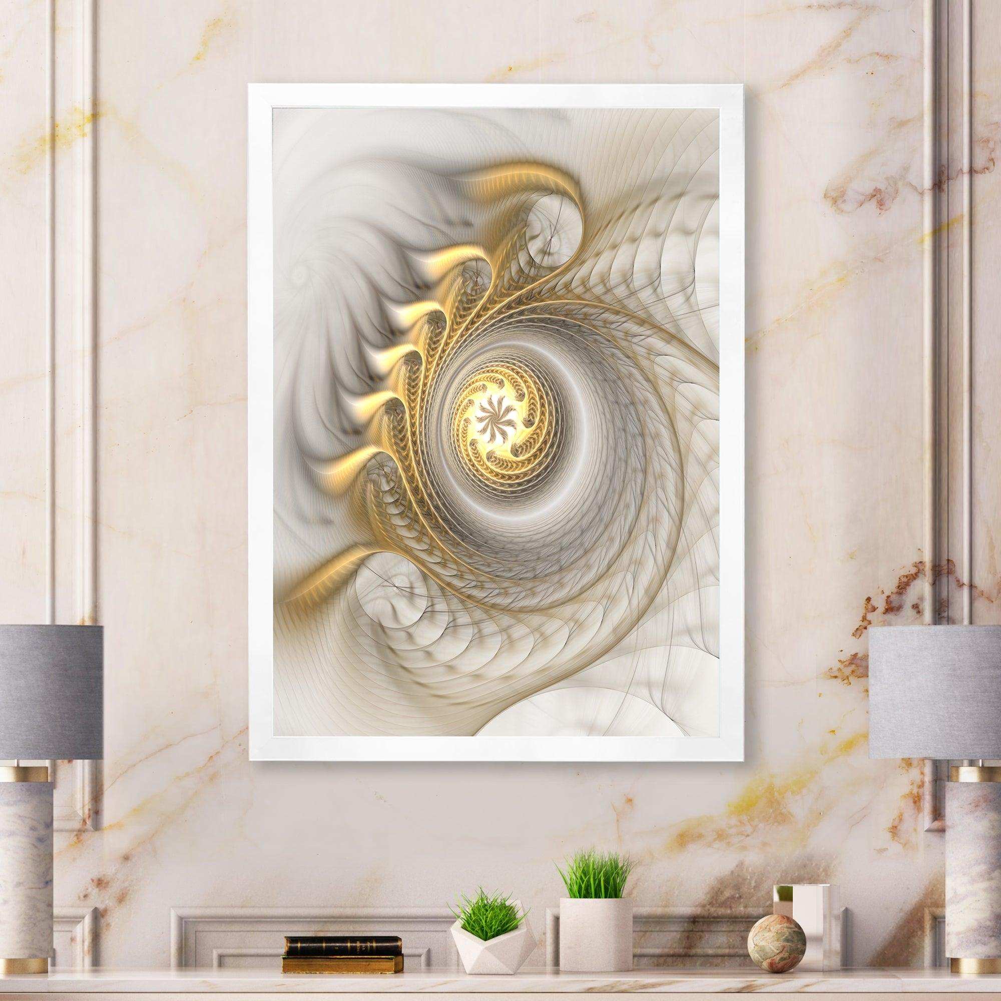 Glowing Fractal With Recursive Curves