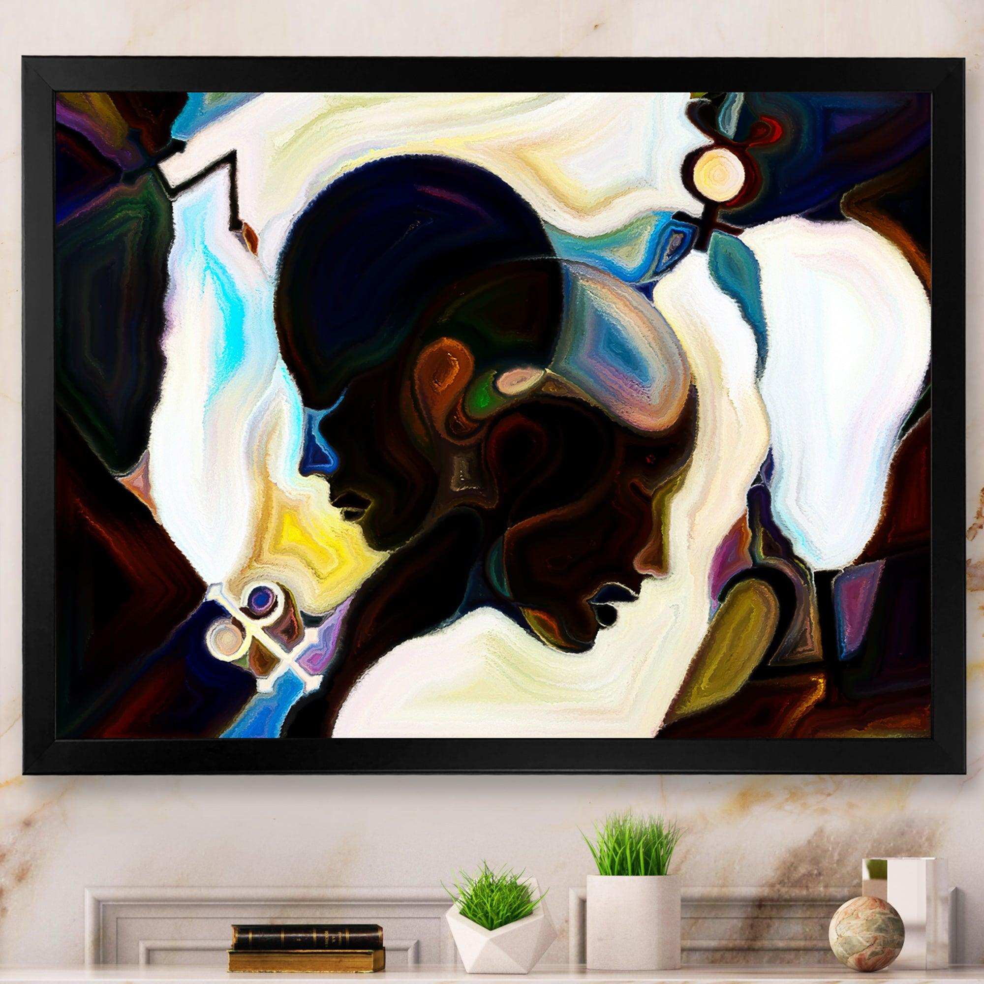 Union Of Male And Female Faces I