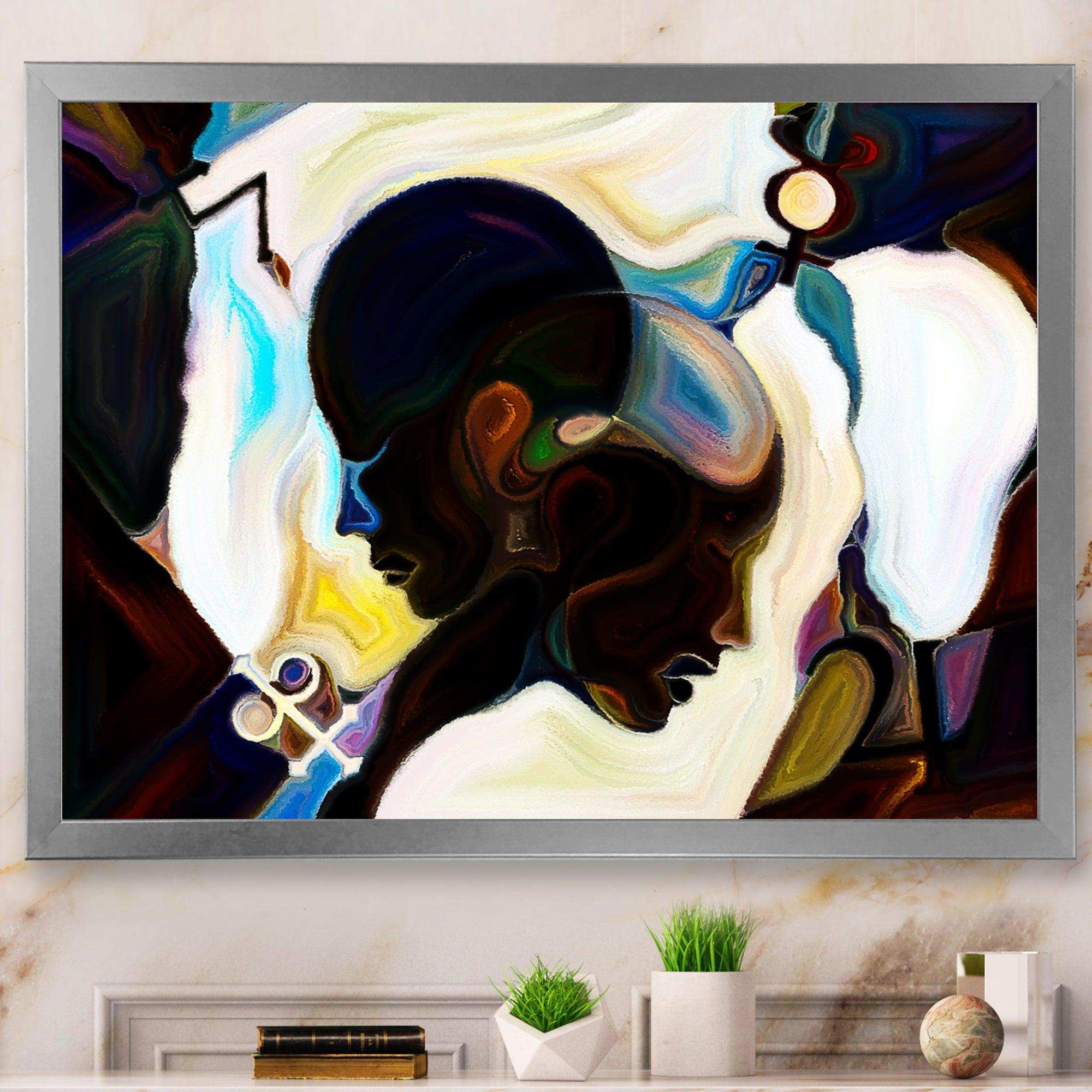 Union Of Male And Female Faces I