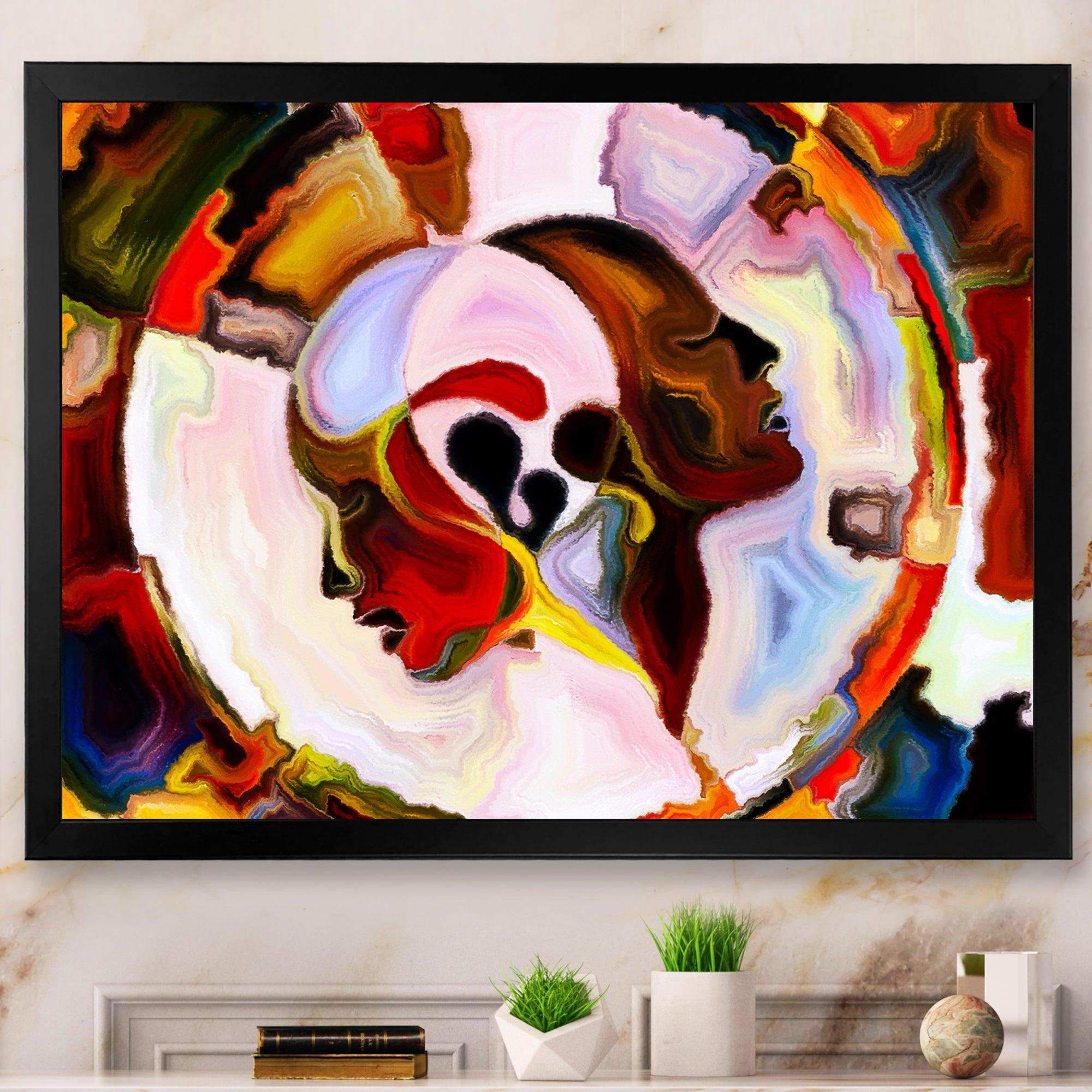 Union Of Male And Female Faces III