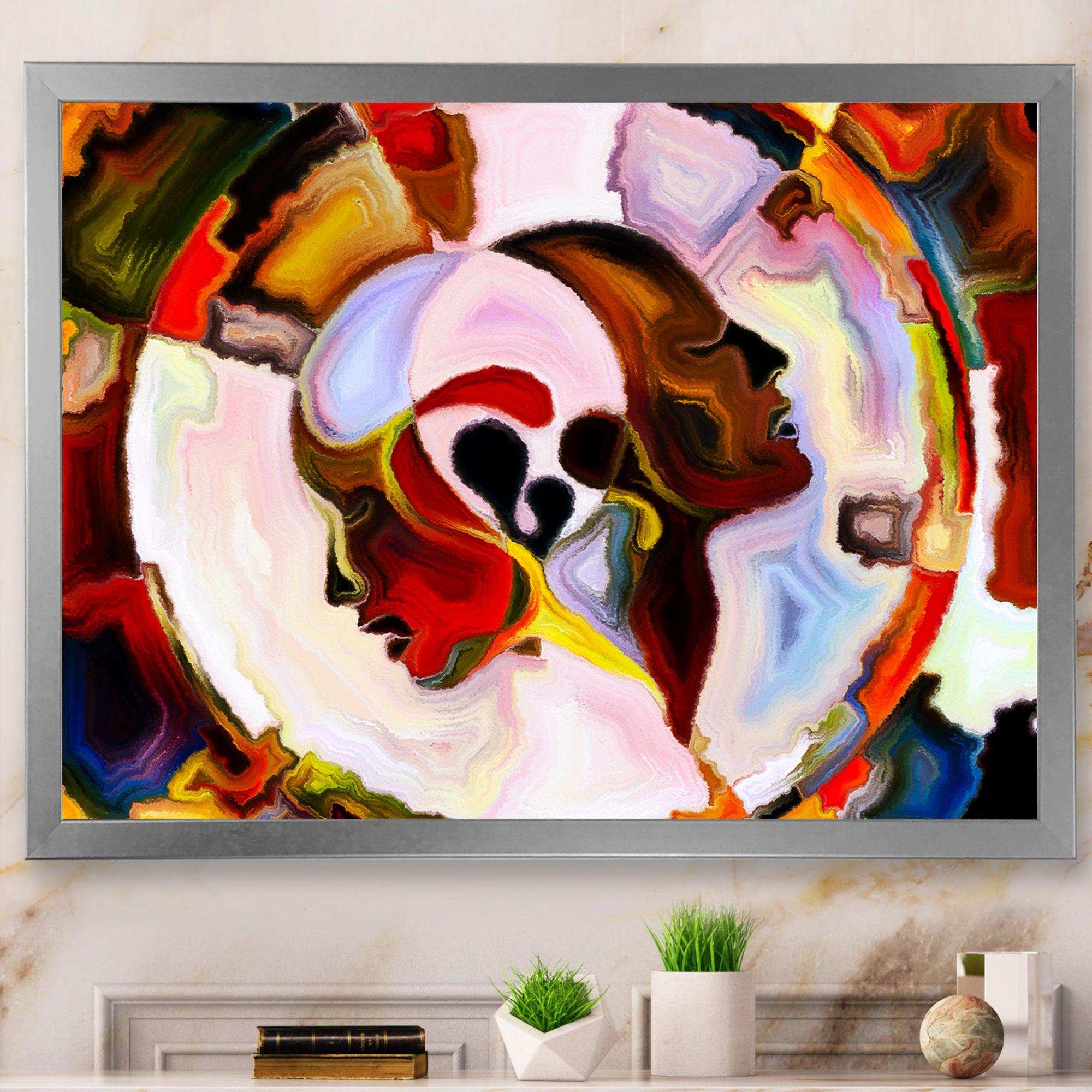 Union Of Male And Female Faces III