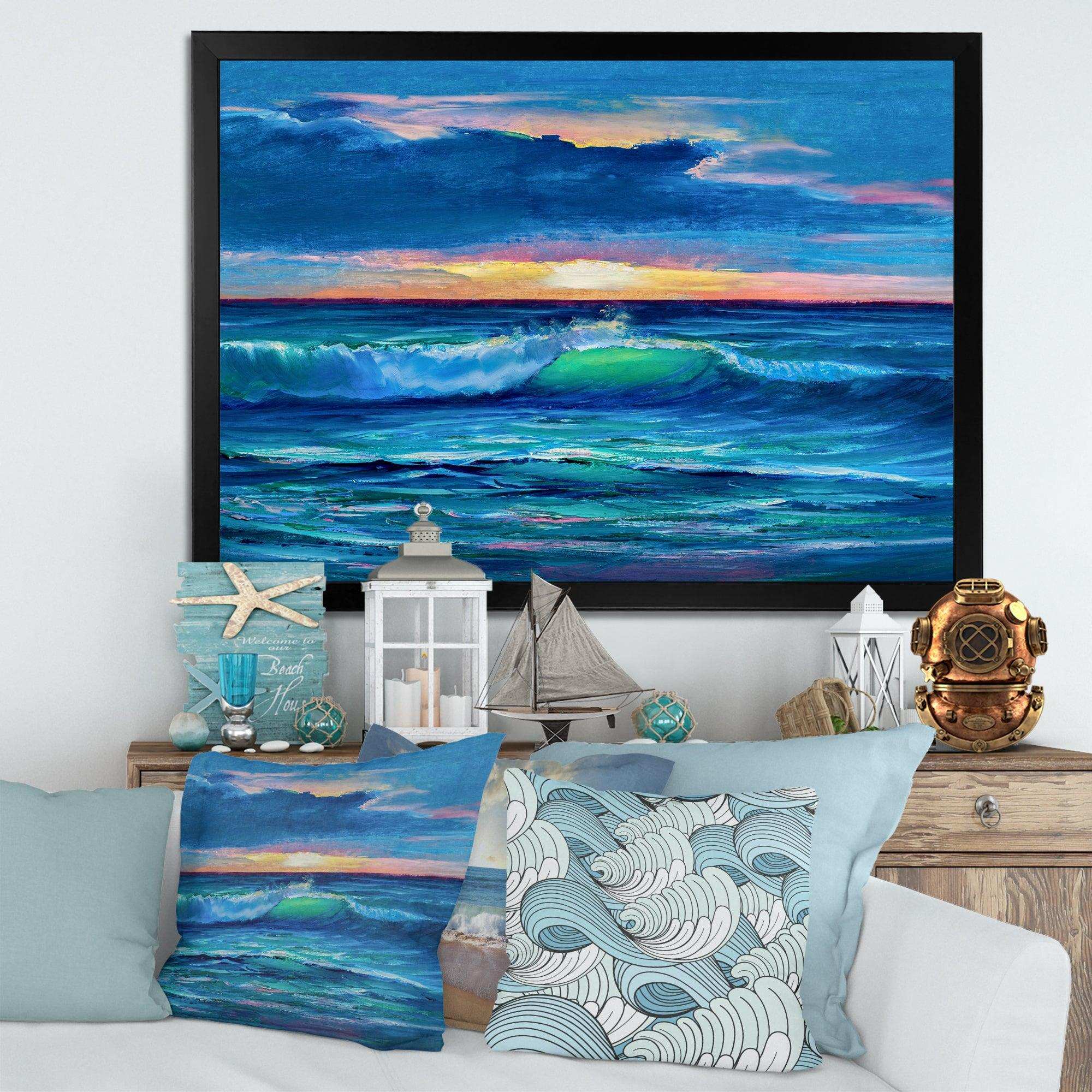 Sunshine Reflecting Throug Braking Waves IX